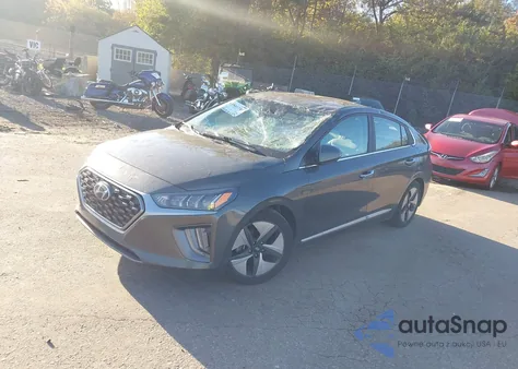 2021 Hyundai Ioniq Hybrid Limited from USA, damaged, VIN KMHC05LC7MU254282